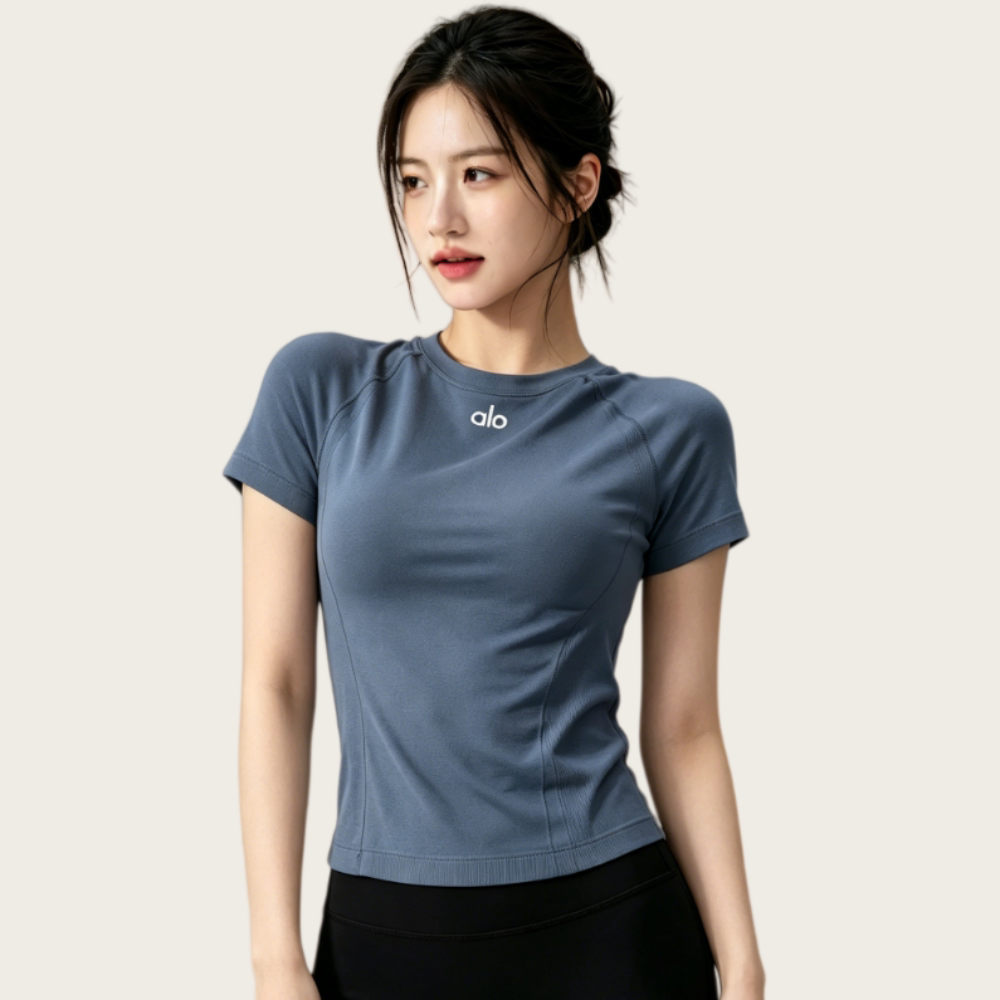 速干瑜伽服运动T恤短袖夏修身