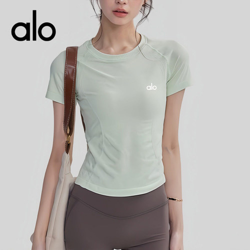 AIo新款速干运动短袖女无缝