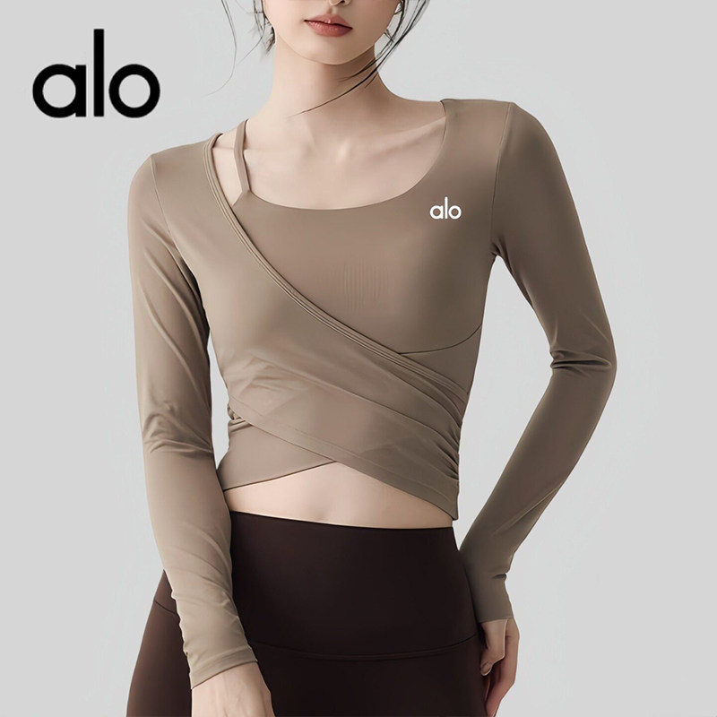 AIo新款带胸垫瑜伽服长