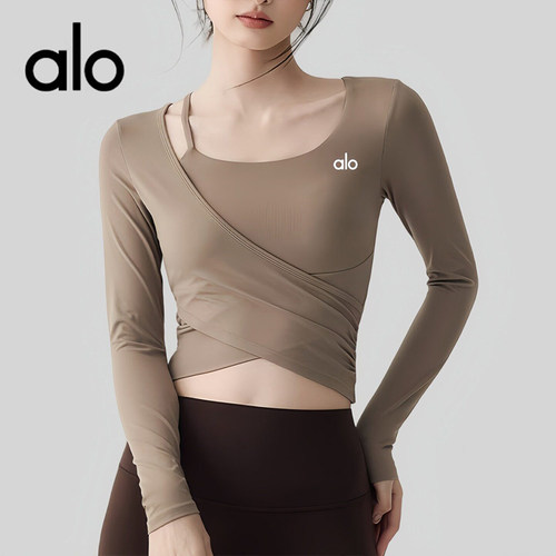 AIo新款带胸垫瑜伽服长