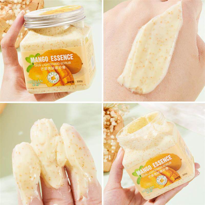 水蜜桃身体磨砂膏提亮全身去角质去死皮肤搓泥宝~网红爆款