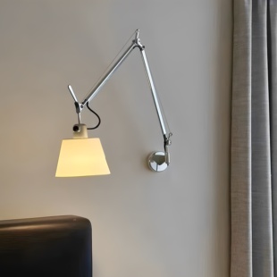 中古意大利Tolomeo摇臂壁灯伸缩设计师客厅书房卧室床头阅读氛围