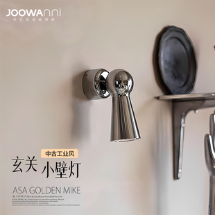 中古工业风玄关小壁灯复古美式Loft咖啡厅走廊门头招牌射灯