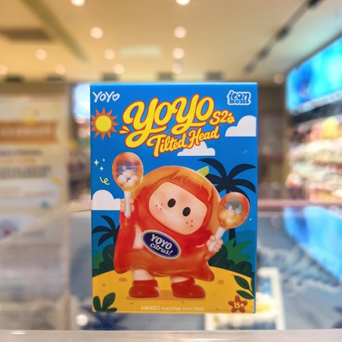 YOYO右右酱萌趣歪头系列iconbox手办盲盒摆件 名创优品MINISO
