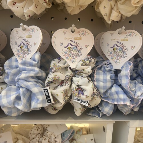 Cath Kidston花园工坊系列方巾双层领结头扎头箍 名创优品MINISO