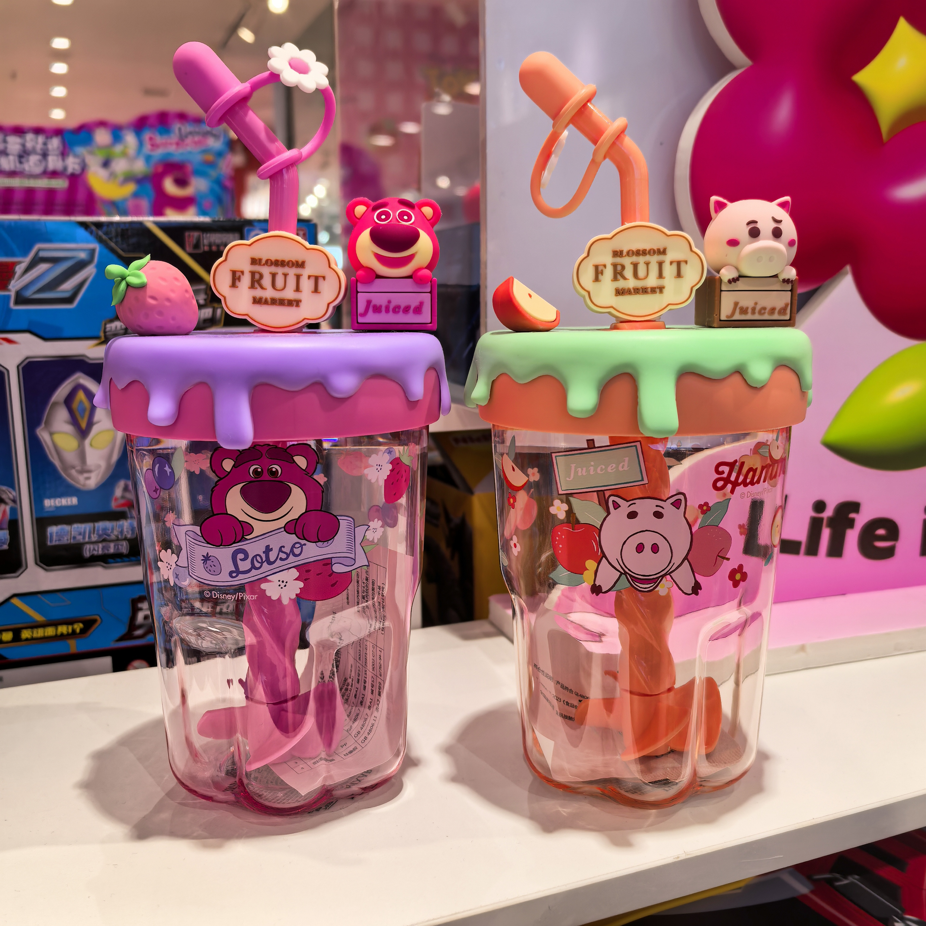 搅拌吸管杯Ufufy有花花MINISO
