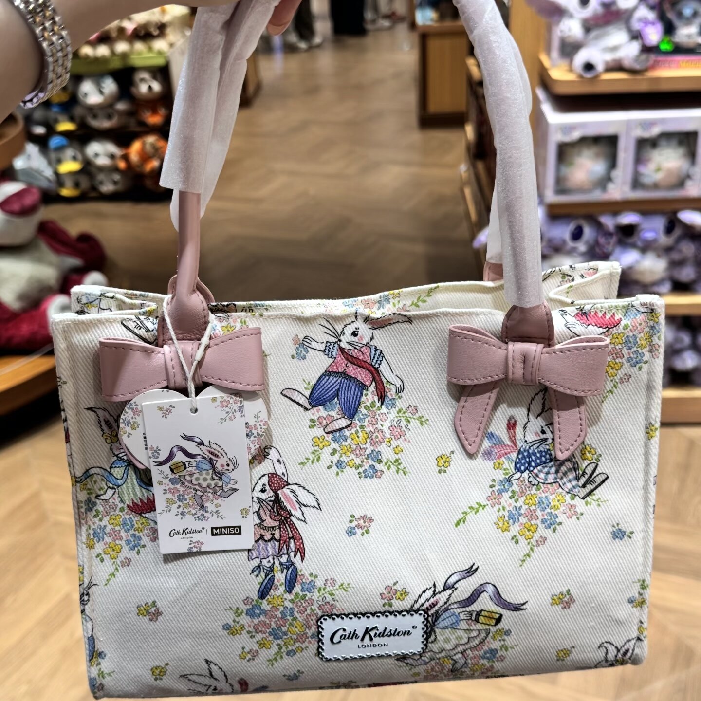 Cath Kidston花园工坊系列手提包托特包网纱包 名创优品MINISO