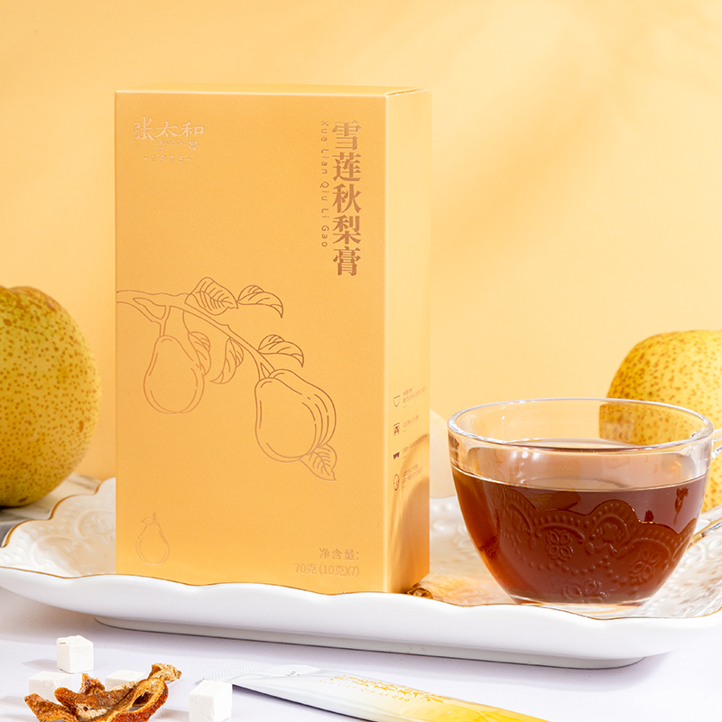 张太和雪莲秋梨膏70g秋冬天咳嗽滋补养生官方正品
