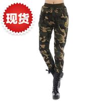 弹力针织棉0迷彩服立领开衫 短外套 长袖 水兵舞卫衣套装 秋季 女大码