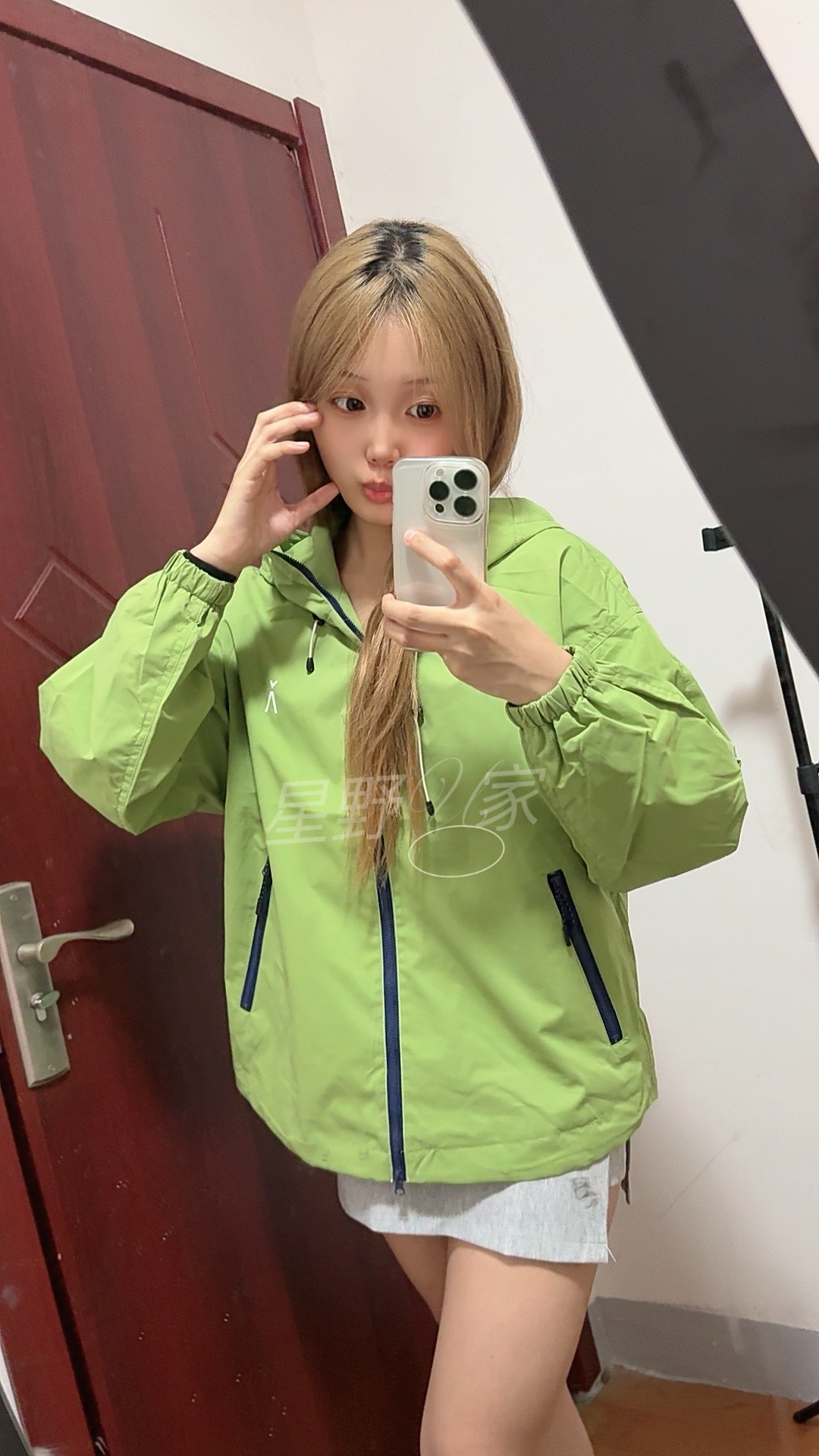 一棵！户外连帽冲锋衣外套防风防泼水休闲夹克男女情侣款
