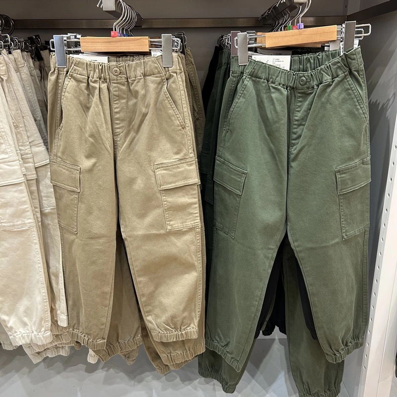 童装纯棉！同款秋男童女童弹力降落伞裤束脚工装裤X464883