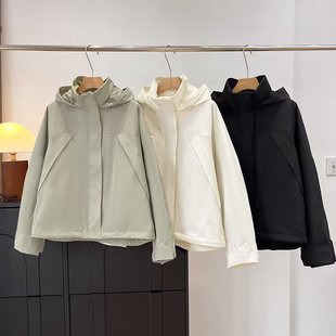 高品质2026春季女装防风立领茄克百搭短外套短夹克防泼水484709