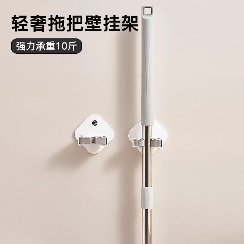 脸盆收纳架壁挂浴室置物架卫生间固定卡扣夹脚盆卡座神器拖把挂钩