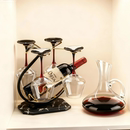 红酒架倒挂红酒杯架套装 饰品家用客厅摆件创意轻奢艺术摆件 酒柜装