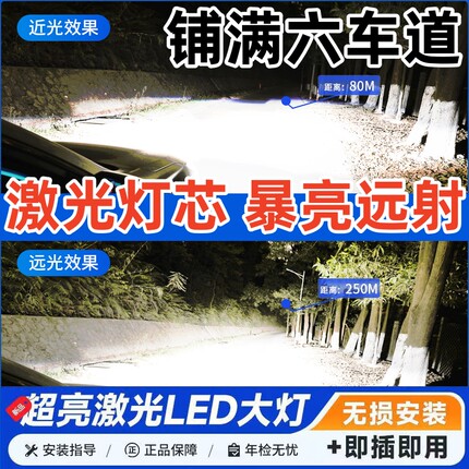 04-15款马自达睿翼LED大灯改装超亮远光近光雾灯激光透镜汽车灯泡