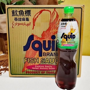 鱿鱼标鱼露泰国原装进口700ml*12瓶菜调料料理厨用商用鱼酱油鳀鱼