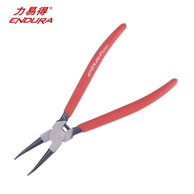 力易得穴用直口卡簧钳7寸