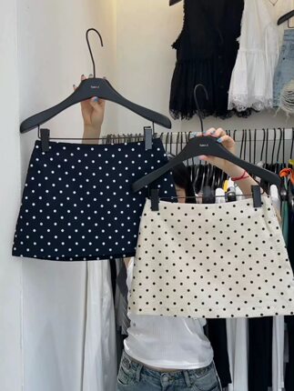 TOKO.Z2026夏季新款韩版设计感高品质百搭修身显瘦波点半身裙