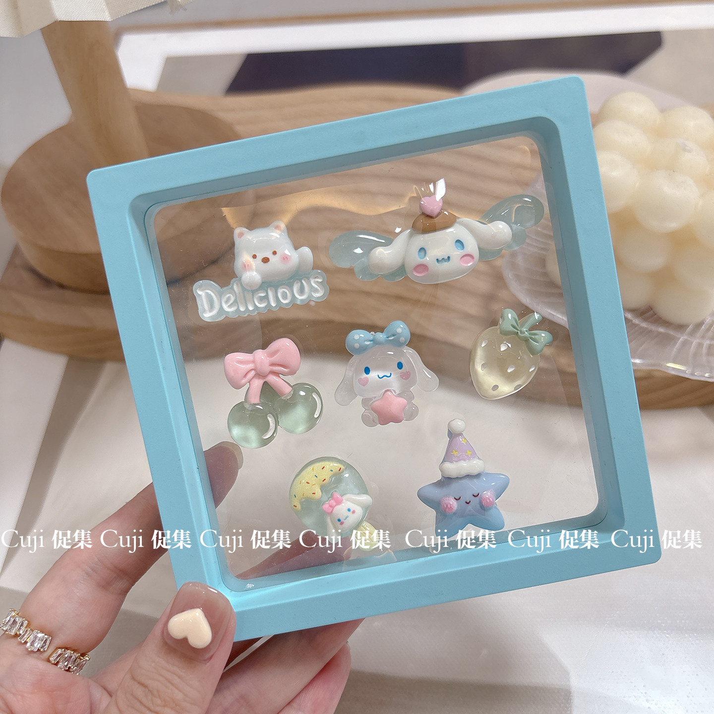 可爱狗狗中控台车载显示屏幕立体3D卡通电动车贴女车内装饰无痕贴