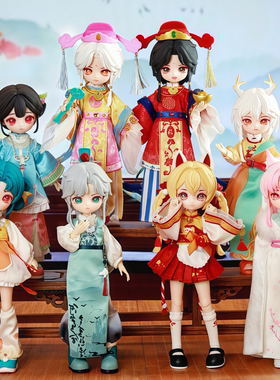 现货Nagi兽仔踏风吟系列盲盒mjd关节可动人偶12分体摆件礼物手办