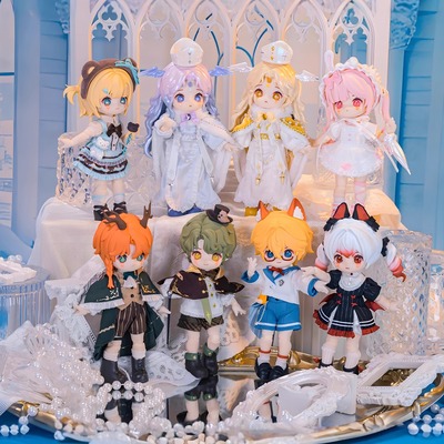 现货NAGI兽仔五代幻境录系列盲盒关节可动人偶12分娃可爱礼物手办