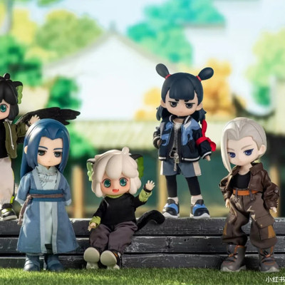 正版SIMONTOYS罗小黑战记2 BJD关节可动玩偶12分盲盒潮玩手办摆件