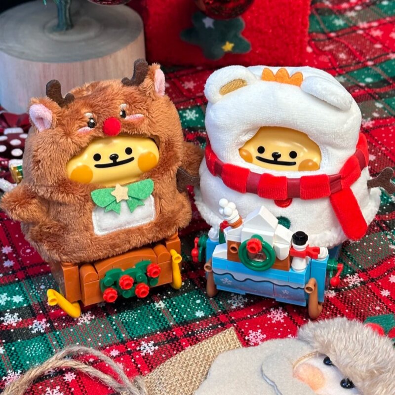 TOPTOY小熊虫冬日列车积木盲盒
