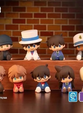 现货万代POTEPOTTE-R名侦探柯南滴胶玩偶盲盒手办经典摆件潮玩礼