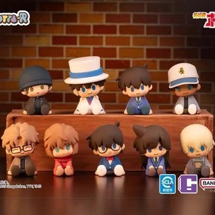 现货万代POTEPOTTE-R名侦探柯南滴胶玩偶盲盒手办经典摆件潮玩礼