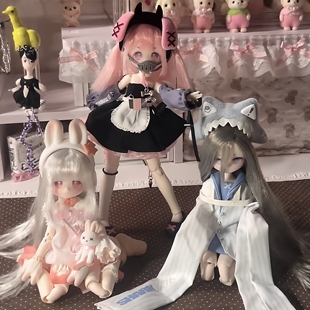 【新款】不可食用人偶 可爱怪谈 8分植发BJD盲盒周边潮玩礼物手办