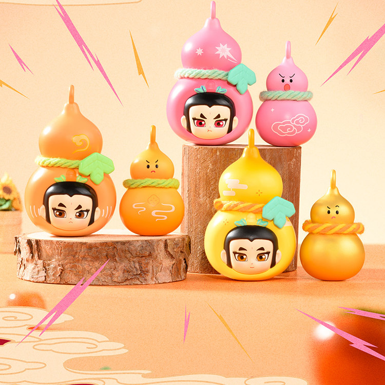 正品TOPTOY葫芦娃福禄双全系列盲盒童年回忆怀旧玩具公仔手办礼物