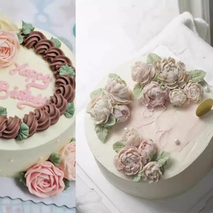 没有蛋糕重庆韩式裱花生日蛋糕动物奶油 主城部分包邮
