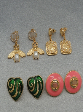 饰品厂家直销精美时尚小众设计简约925银针滴釉圆形耳钉NB1