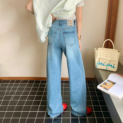 【2026春季新款阔腿裤】美式高腰