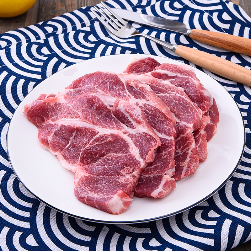 两头乌猪梅花肉五花肉小排肋排大排豚骨精肉丝精肉糜 韩式烧烤肉