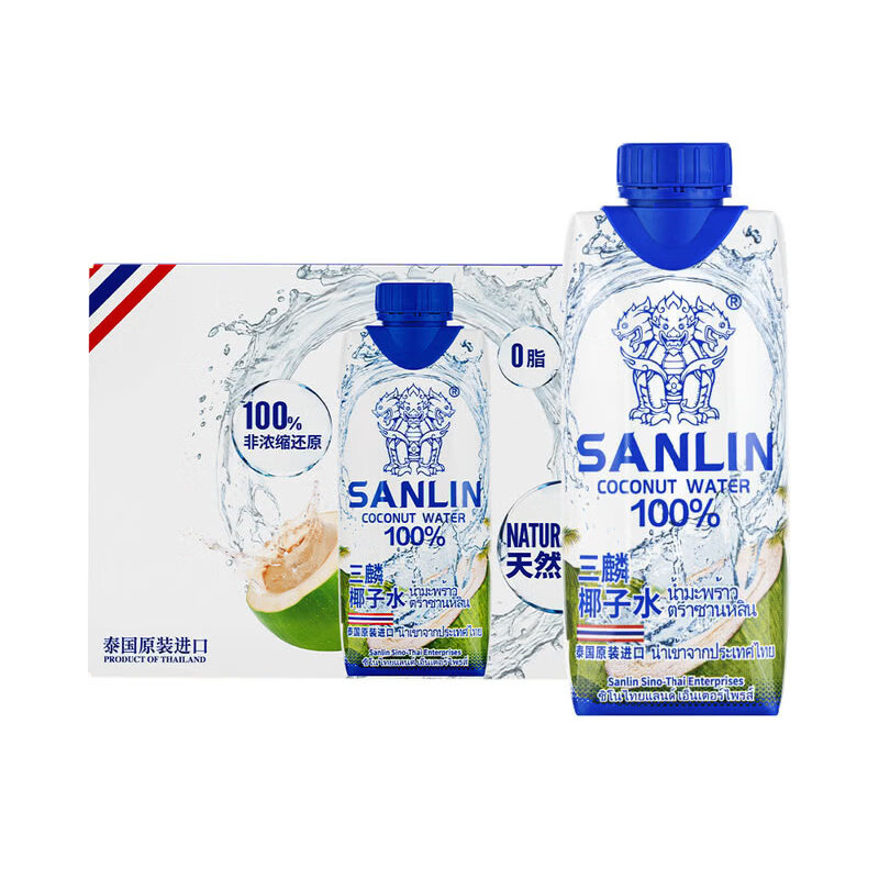 三麟泰国进口椰子水清爽解腻图片