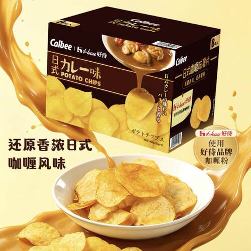 卡乐比日式咖喱薯片440g原切