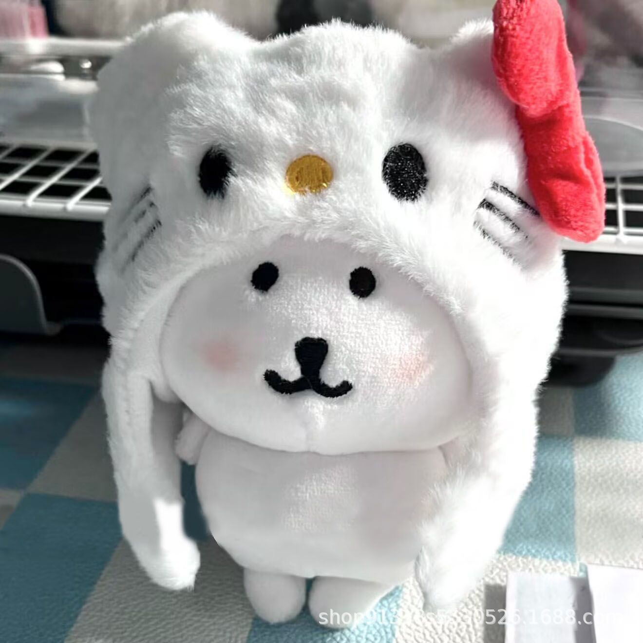 自嘲熊汪崽下午茶娃衣棉花娃娃娃衣服玩具公仔可爱娃毛绒玩偶衣服