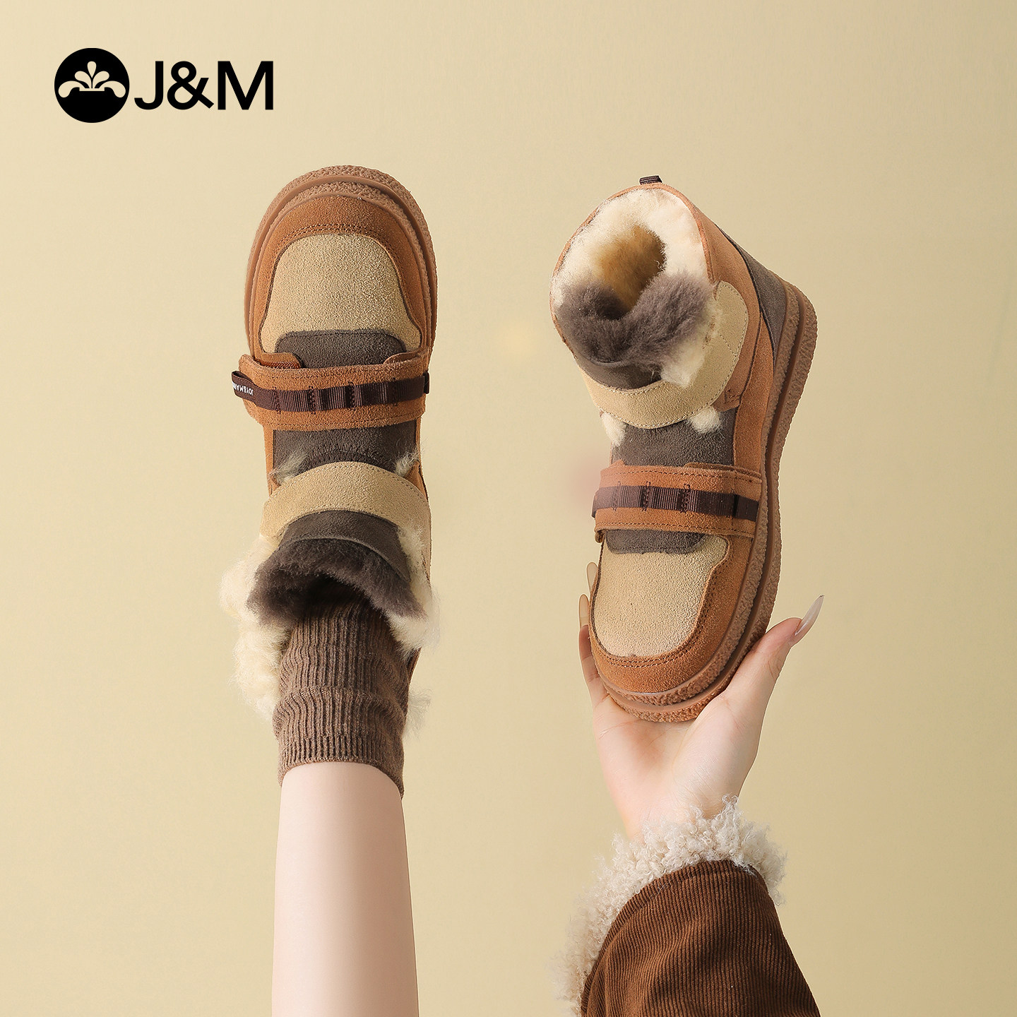 快乐玛丽雪地靴女2025冬季新款