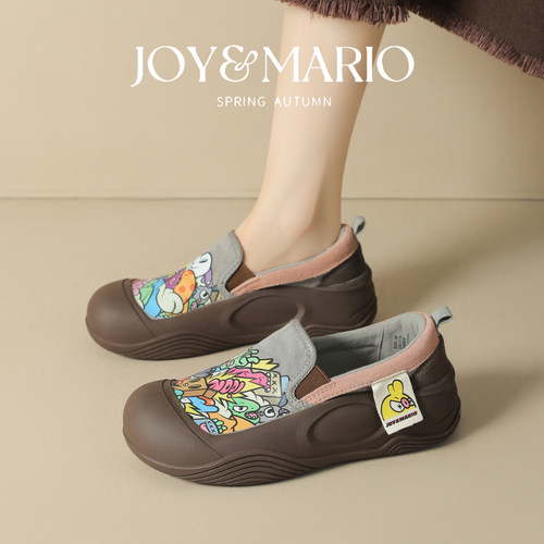 快乐玛丽帆布鞋女2025秋季新款