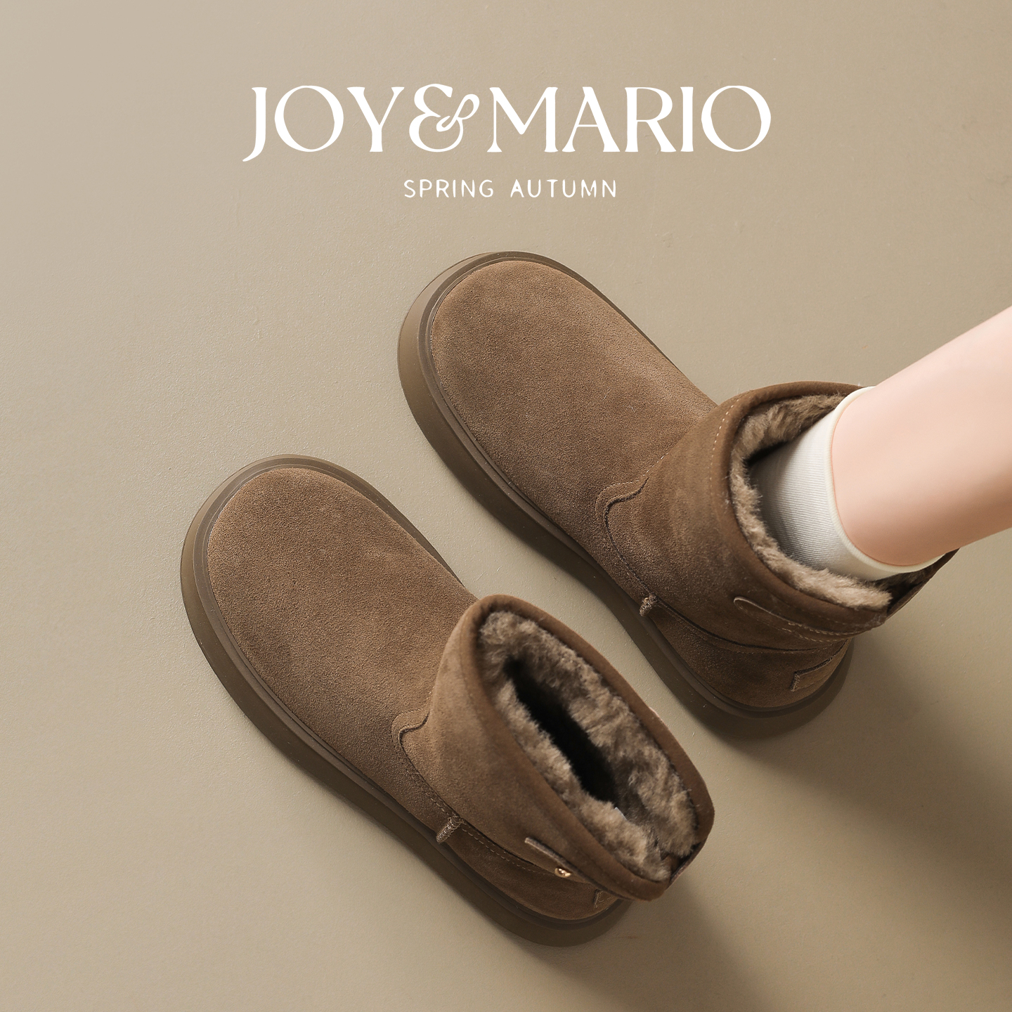 快乐玛丽雪地靴女2025冬季新款