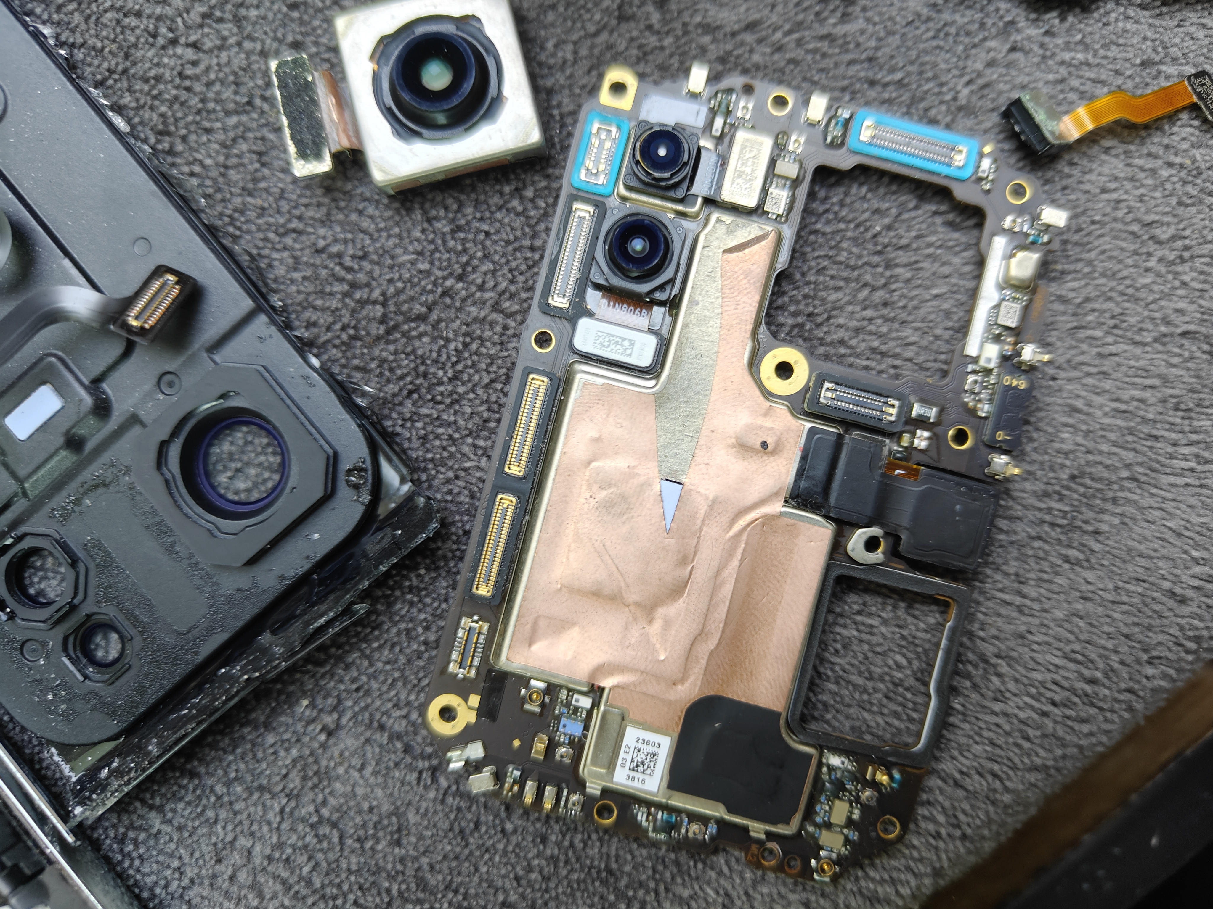 真我gt5拆机配件 主板尾插小板电池 前后摄像头听筒喇叭 卡托排线