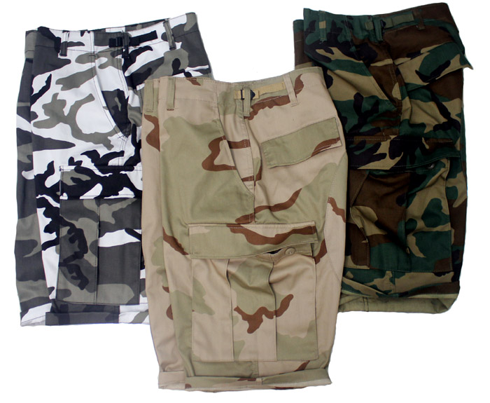 经典时尚潮牌迷彩七分裤