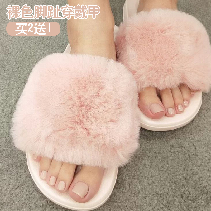 冰透裸色脚指甲穿戴甲脚趾甲贴片