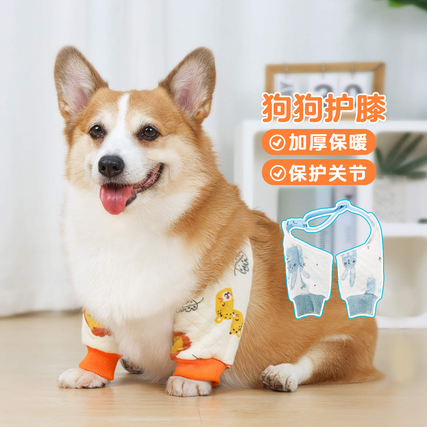 宠物狗狗护肘衣加厚柯基犬关节套