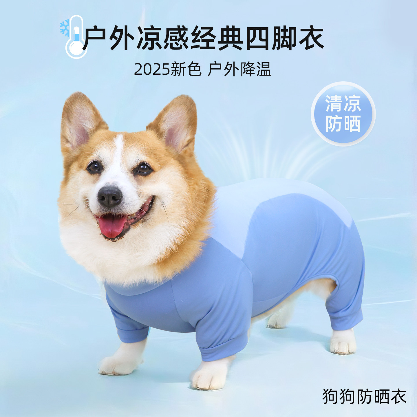 宠物狗狗凉凉衣四脚衣全包防尘裤图片