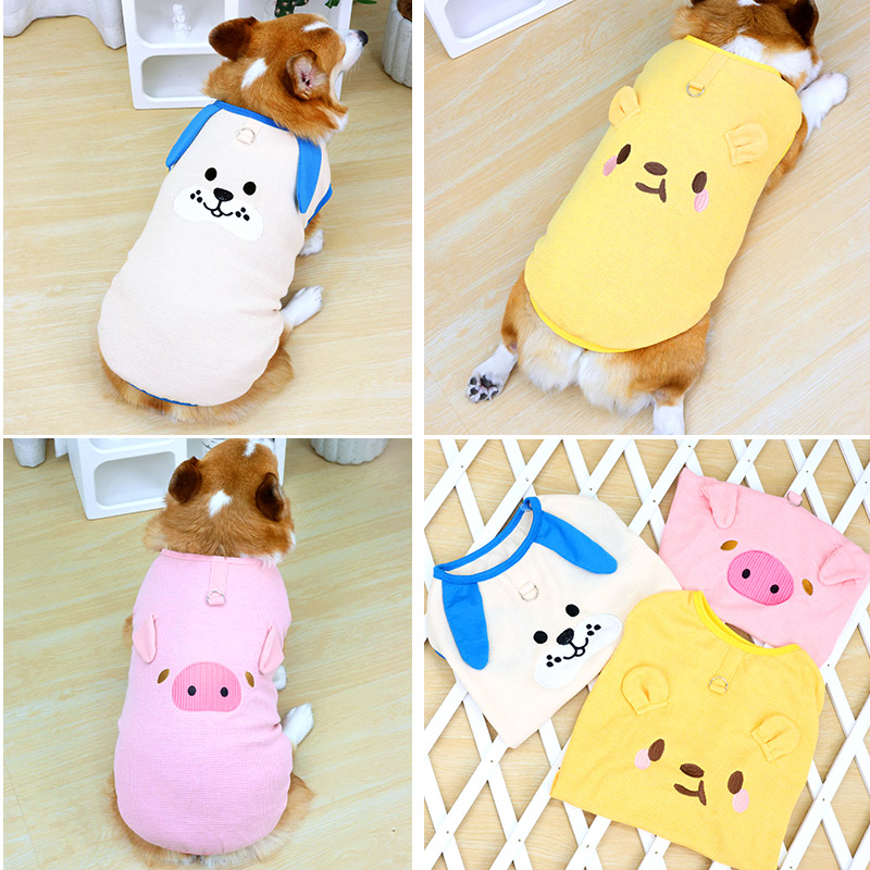 宠物狗狗背心透气薄款开春衣服