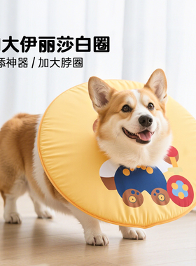 宠物狗狗伊丽莎白圈柯基专用防舔神器加大加宽脖圈防水猫头套软圈