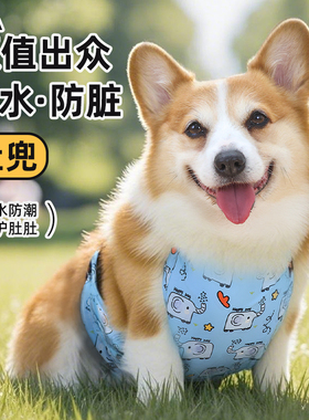 宠物狗狗防水肚兜防脏防潮护肚子防着凉柯基泰迪法斗四季通用雨天