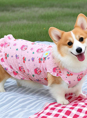 宠物狗狗凉凉衣防晒背心衣服薄款